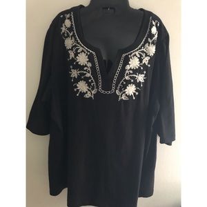 Women’s Carolyn Taylor Black Top Size 20-22W